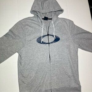 Oakley Gray Zip-Up Men's Sweater